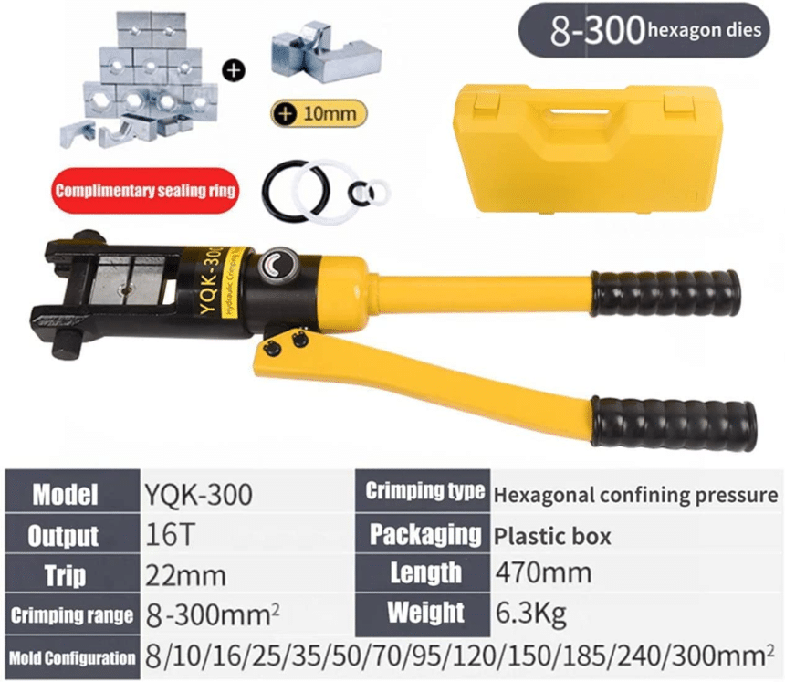 YQK300 Hydraulic Crimping Tool Reliable and Versatile for HeavyDuty