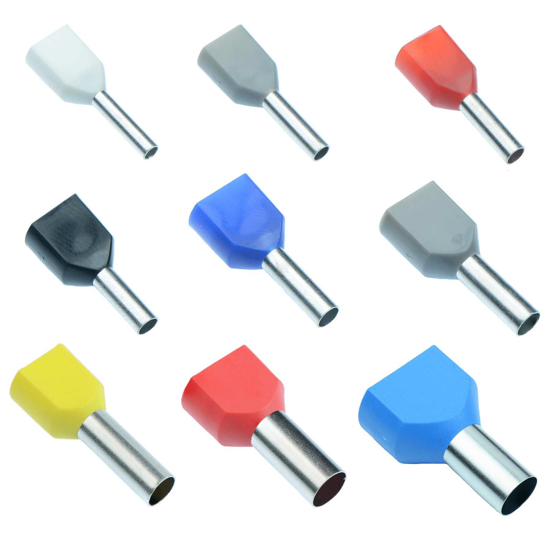 Double Wire Tubular PreInsulated Ferrule Terminals (Price/Bag) We Volt