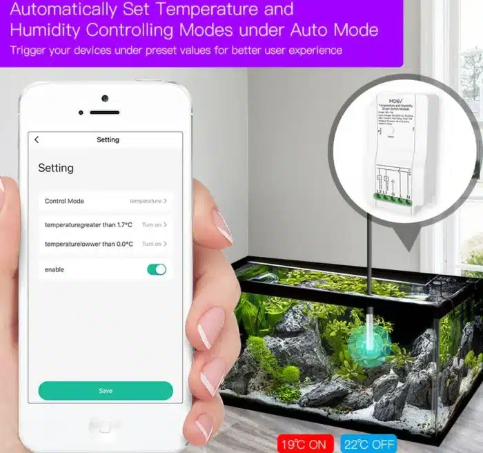 Auto temperature control aquarium