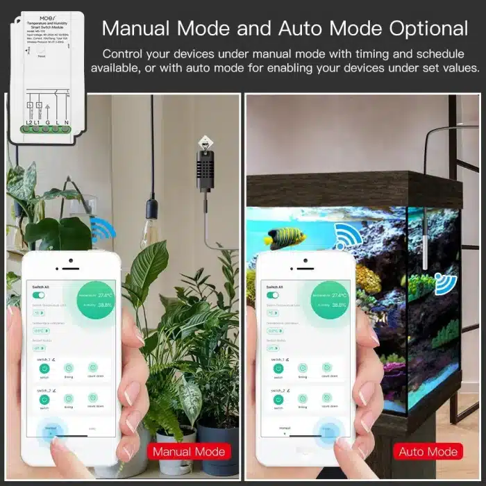 Manual and auto modes