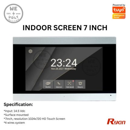 Ryan RAR132 – White WiFi Video Intercom 7 Inch