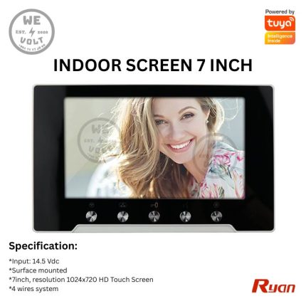 Ryan RAR595 WiFi Video Intercom – 7 Inch Black