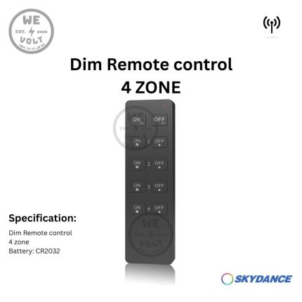 Skydance RU4 – 4-Zone RF Remote Controller