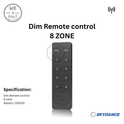 Skydance RU8 – 8-Zone RF Lighting Remote