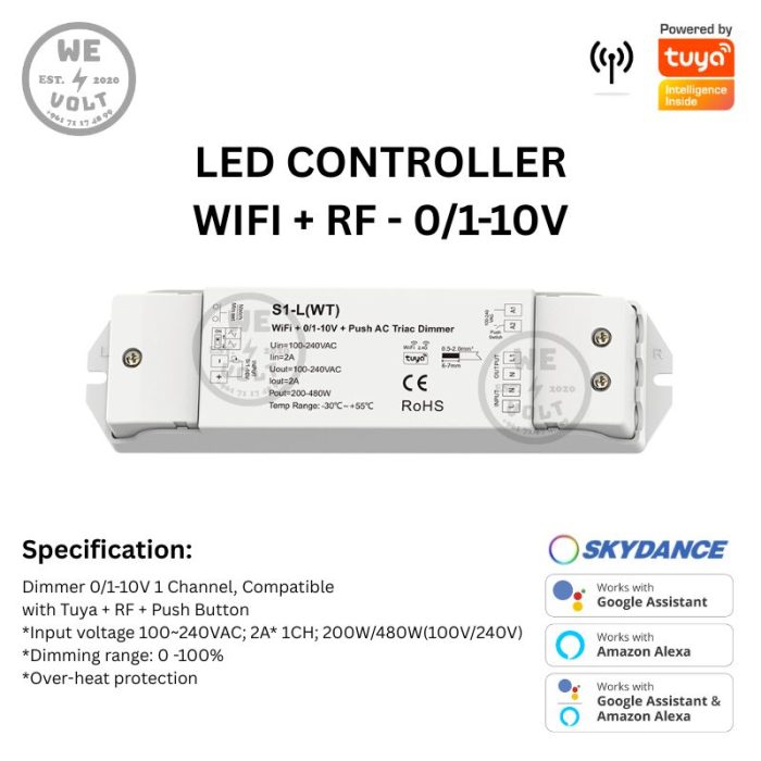Skydance S1-L(WT) High Power Dimmer