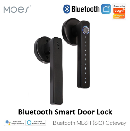 MOES Bluetooth Smart Lock with Fingerprint and App Control