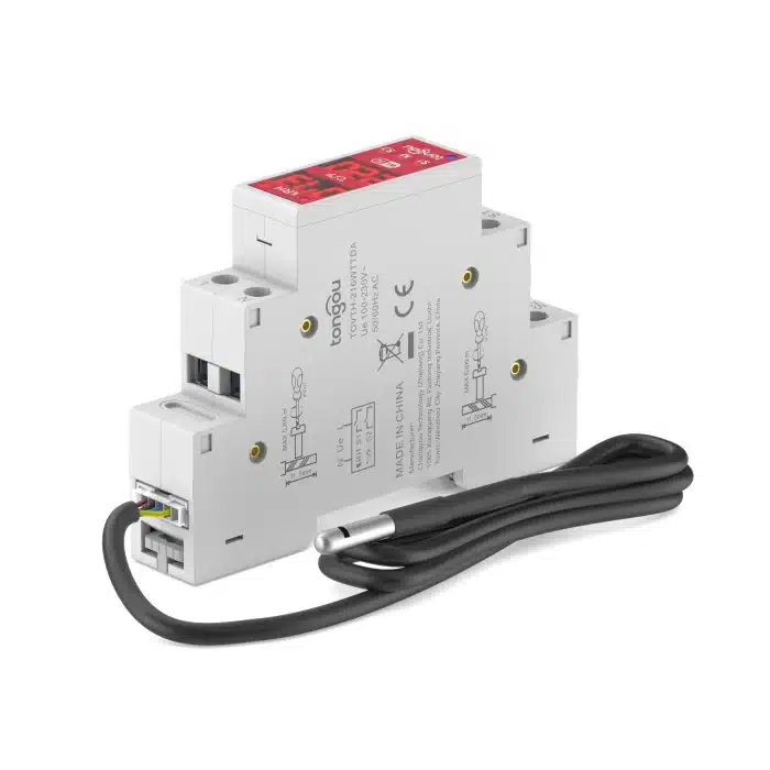 Tongou TOVTH Thermostat with Sensor – Left Angle