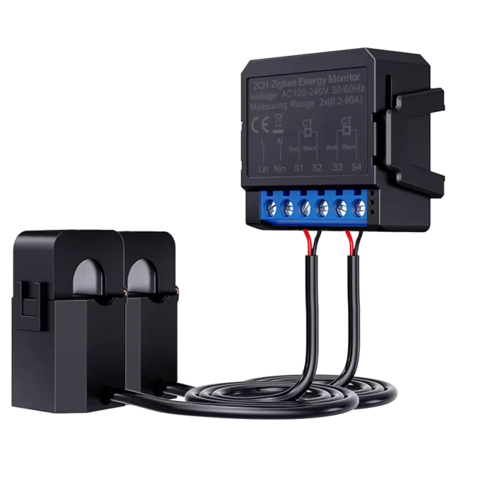 Avatto WPM16-2 WiFi Smart Dual Power Meter with 2 Clamp Sensors