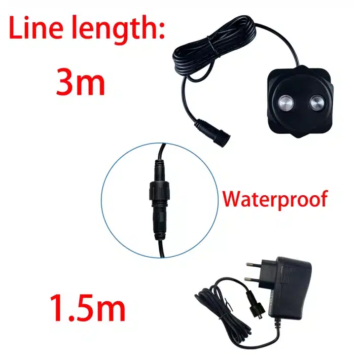 Sensor with 3m cable and waterproof connector