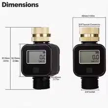 moes-digital-water-flow-meter-installed High Accuracy MOES Water Flow Meter with digital LCD display
