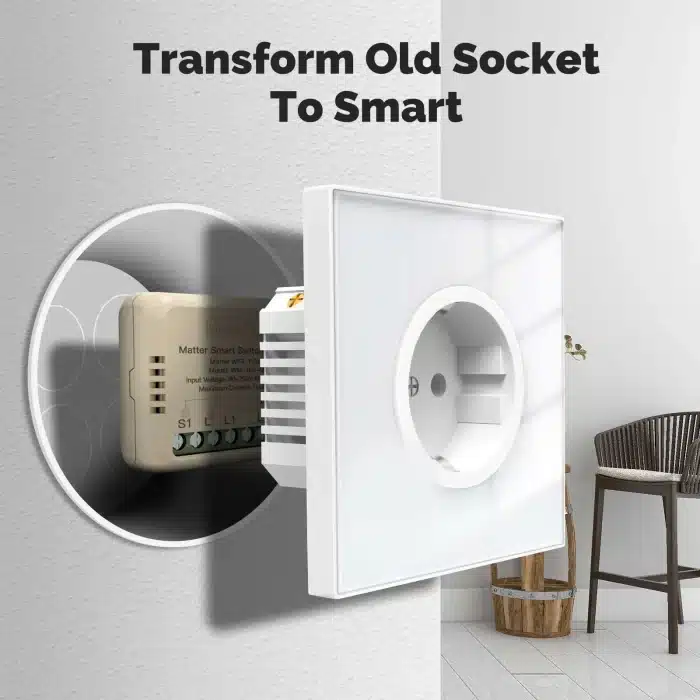 MOES Matter Smart Switch Module Converts Socket to Smart