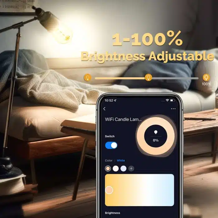 MOES ST64 Smart Bulb – Color Temperature Range