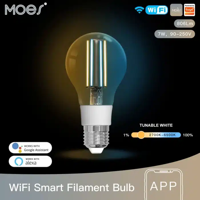 MOES Smart Bulb – Long-Lasting LED