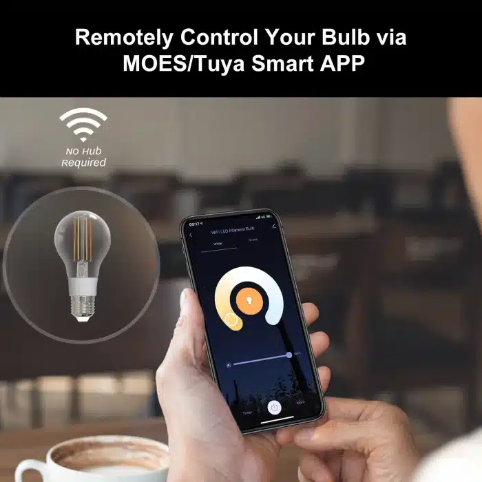 MOES WiFi Filament Bulb – App Control
