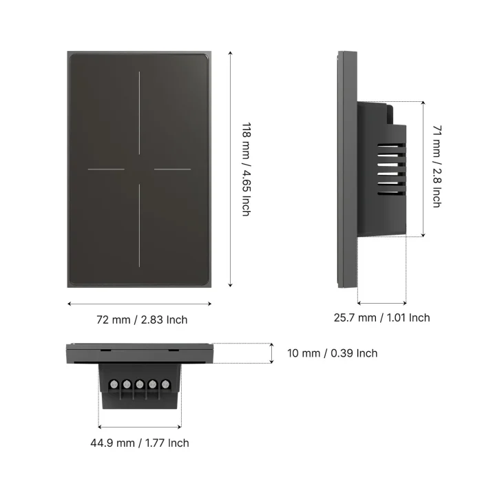 MOES Smart Switch – Dimensions