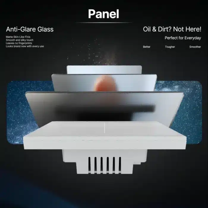 MOES Smart Switch Panel – Anti-Glare Build