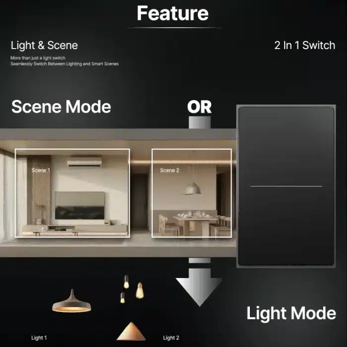 MOES WiFi Smart Switch vibration feedback modes