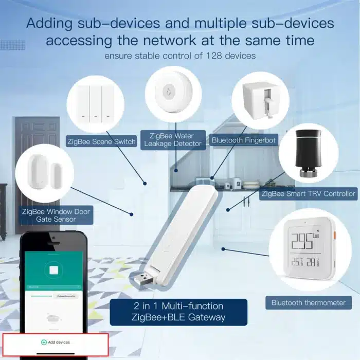 Compact MOES USB smart hub dimensions
