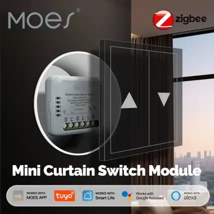 MOES ZigBee Curtain Switch Module Mini Smart Tuya Smart Life