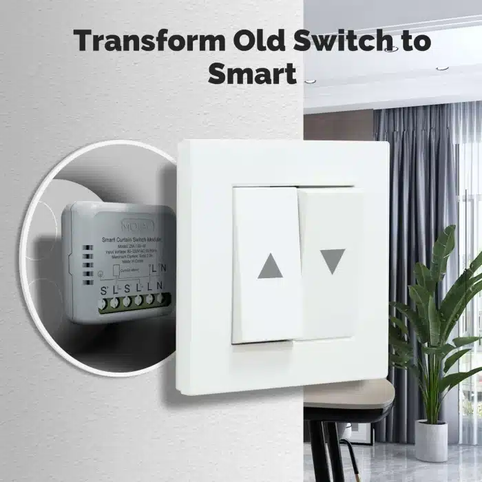 MOES ZigBee Curtain Switch Module packaging accessories