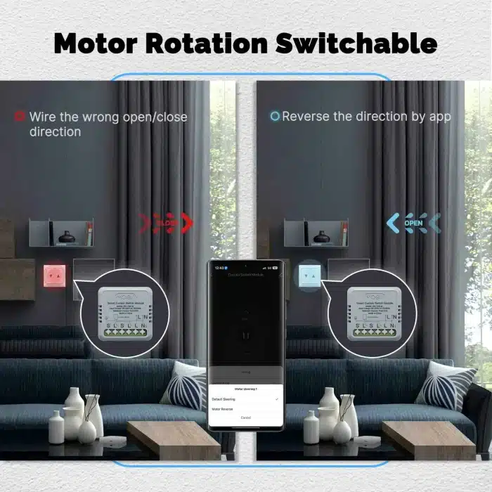 MOES ZigBee Curtain Switch Module voice control Alexa Google