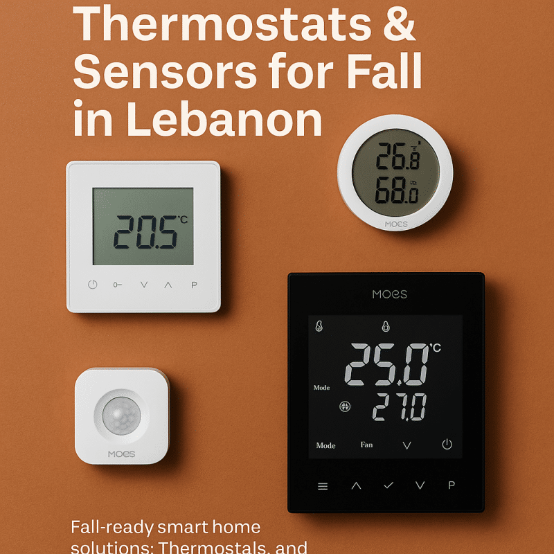 Smart thermostats and sensors from MOES and Skydance sold at WeVolt Lebanon