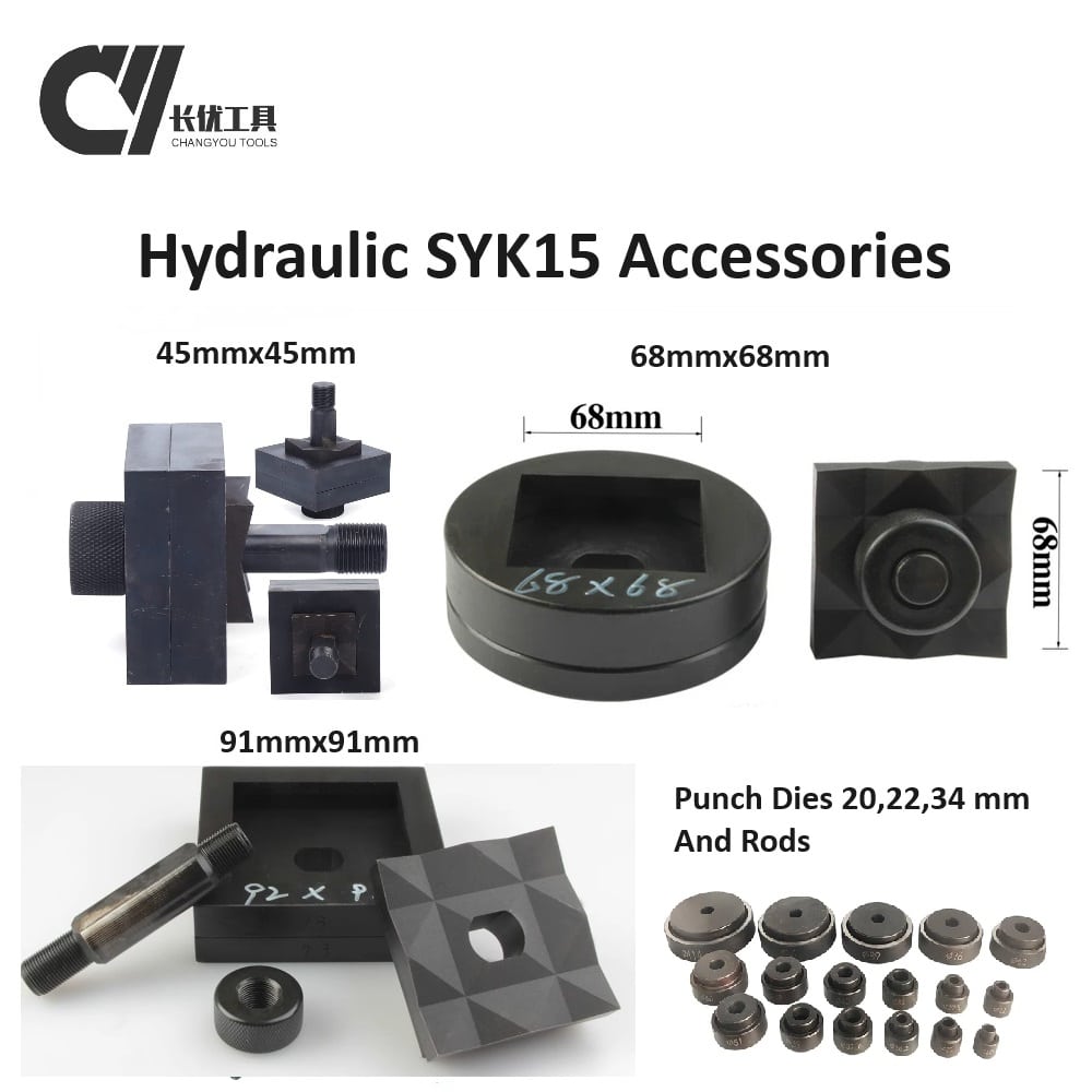 High-Quality Hydraulic Accessories for CH70 Punching Machine - Lock Cap, Holder, Pump Pedal, Quick Connectors