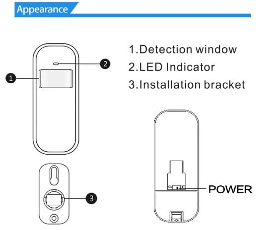 KERUI 433MHz Motion Sensor Wireless Mini PIR Infrared Detector - Image 4