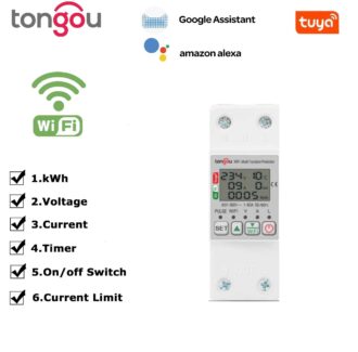 Tongou Smart WiFi Relay TO-Q-SM263JWT – 2P 80-300V