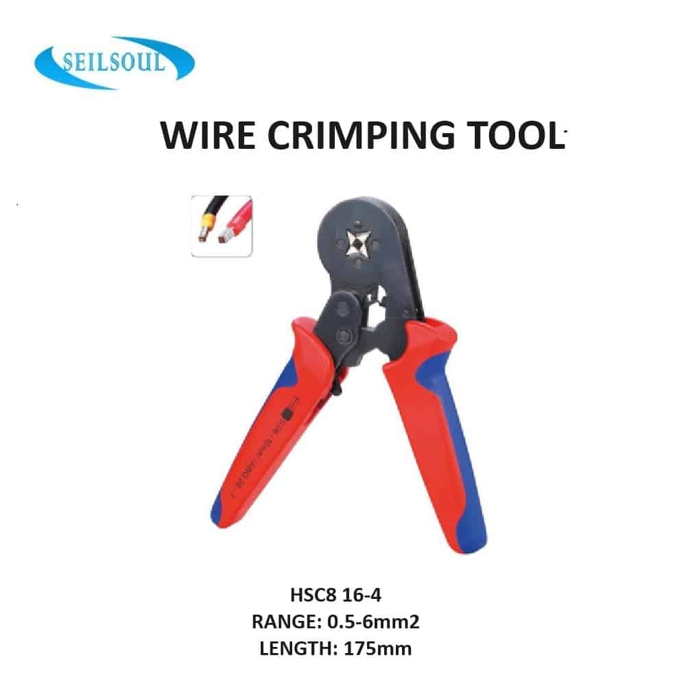 HSC8 6-4A Crimping Tool for 0.5-10mm² Cable End-Sleeves