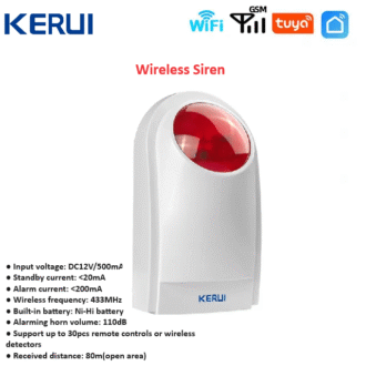 KERUI Wireless outdoor siren