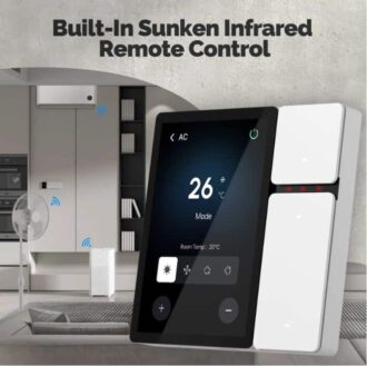 MOES Tuya WiFi 3.5-Inch Touchscreen Control Panel with IR Remote & Bluetooth Sigmesh Hub