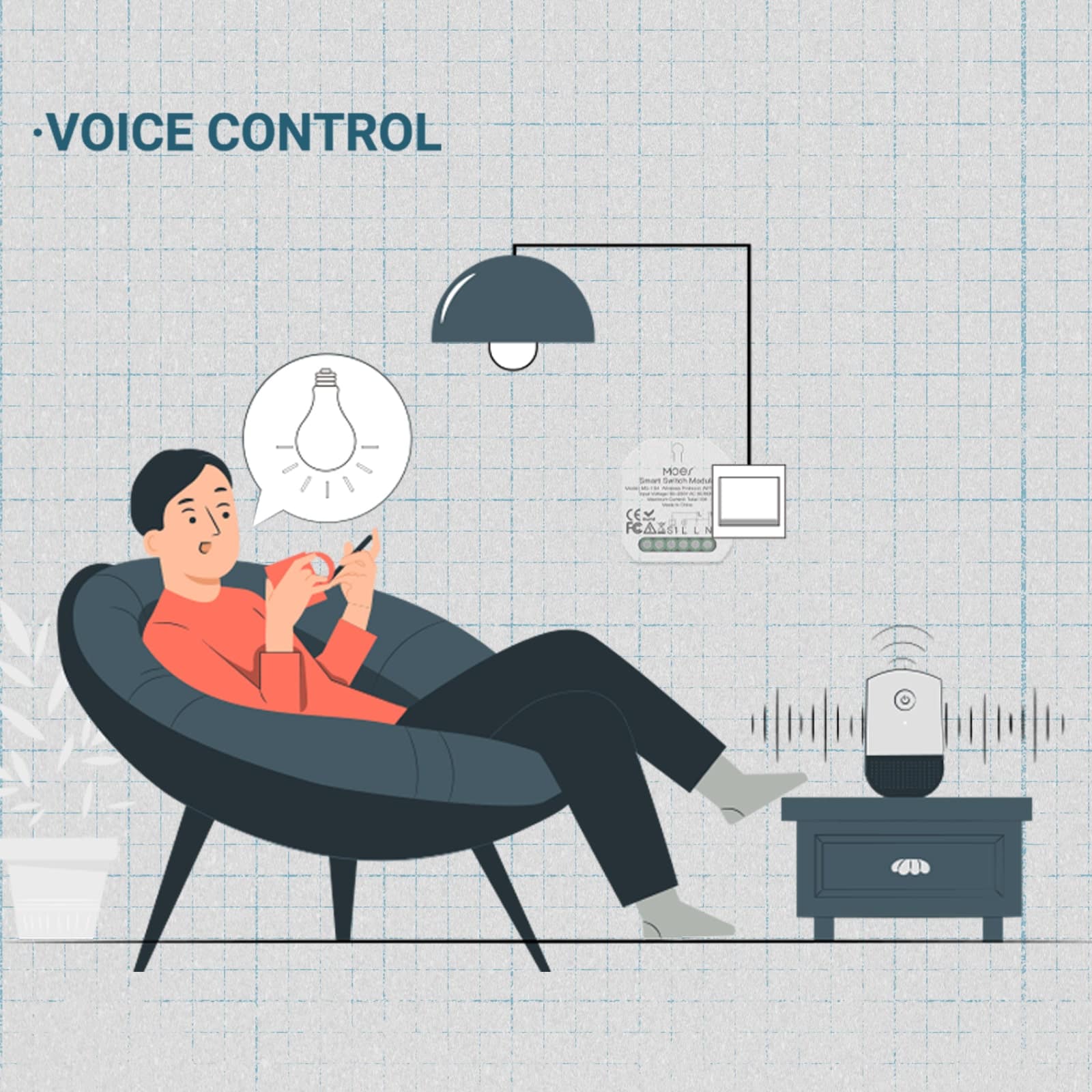 MOES Mini Single Wifi Smart Switch - Image 7