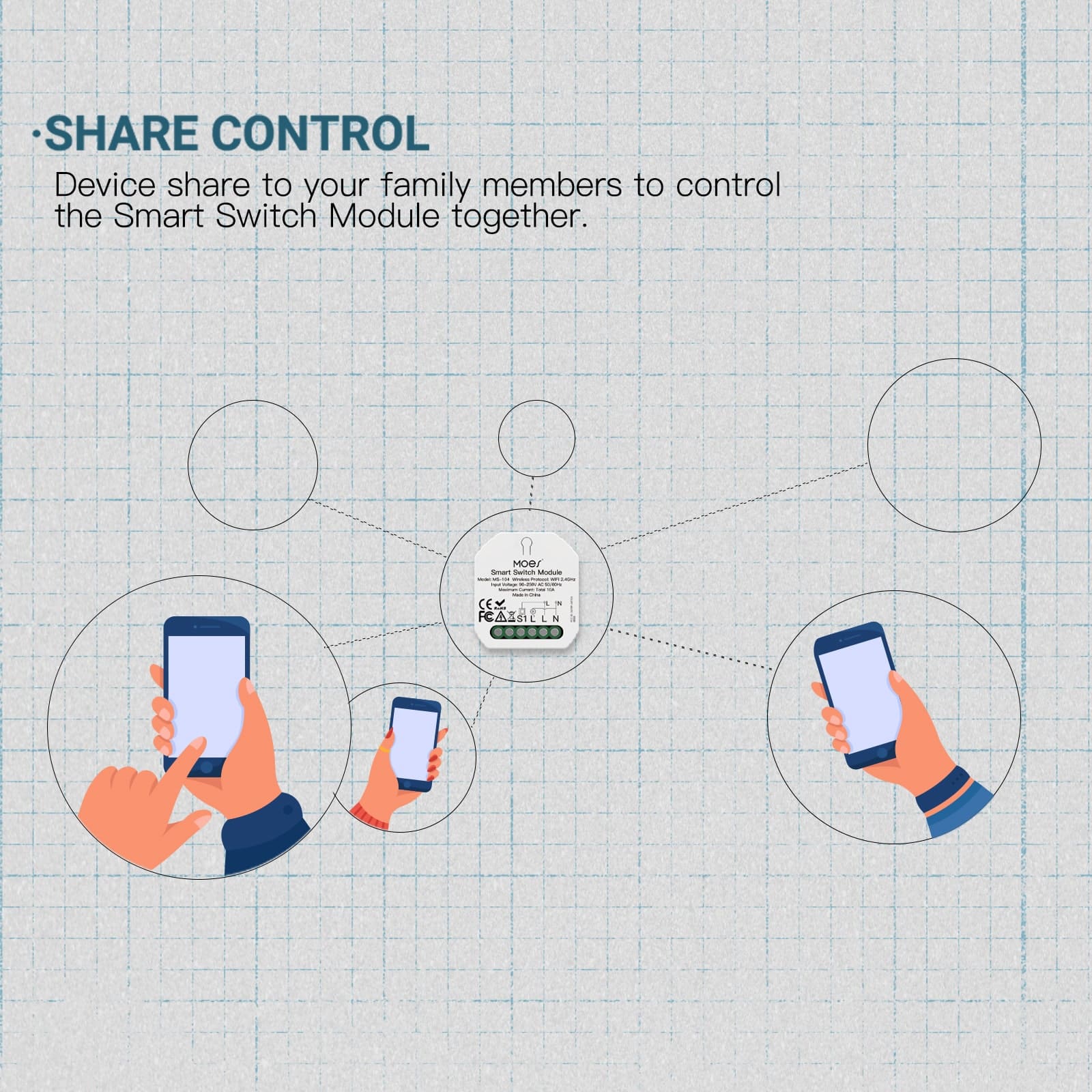 MOES Mini Single Wifi Smart Switch - Image 4