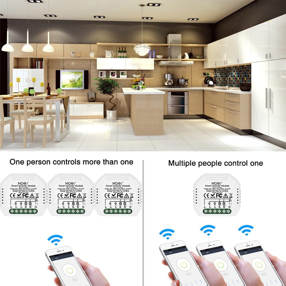MOES Wifi Mini Dual Dimmer Smart Switch - Image 9