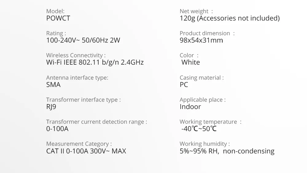 SONOFF POW Ring Smart Power Meter | POWCT - Monitor & Control Up to 100A - Image 16