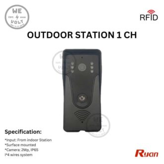 Ryan RAD356F-HPIRD – Outdoor Door Station with RFID Access Control (Black, 2MP)