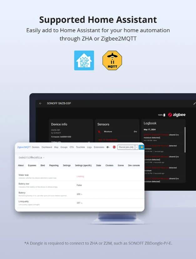 SONOFF Zigbee Water Leak Sensor SNZB-05P – Standalone Smart Leak Detection - Image 5