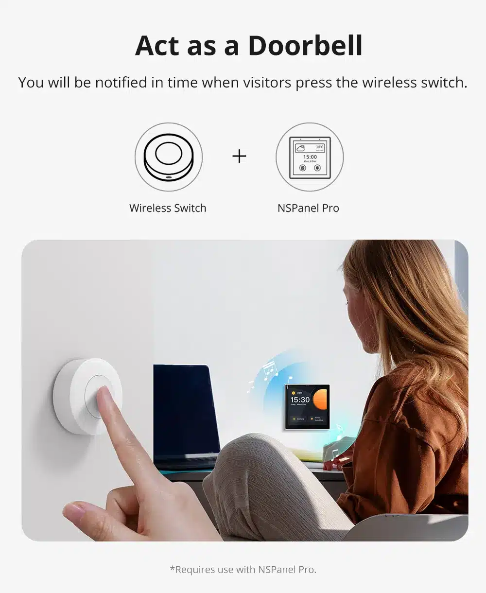 SONOFF Zigbee Wireless Switch SNZB-01P - Smart One-Tap Control - Image 8