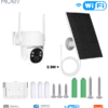 Solar powered WiFi outdoor security camera