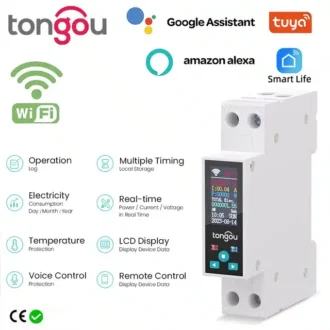 Din Rail Smart Meter – TONGOU TO-Q-SYS-JWT 50A WiFi
