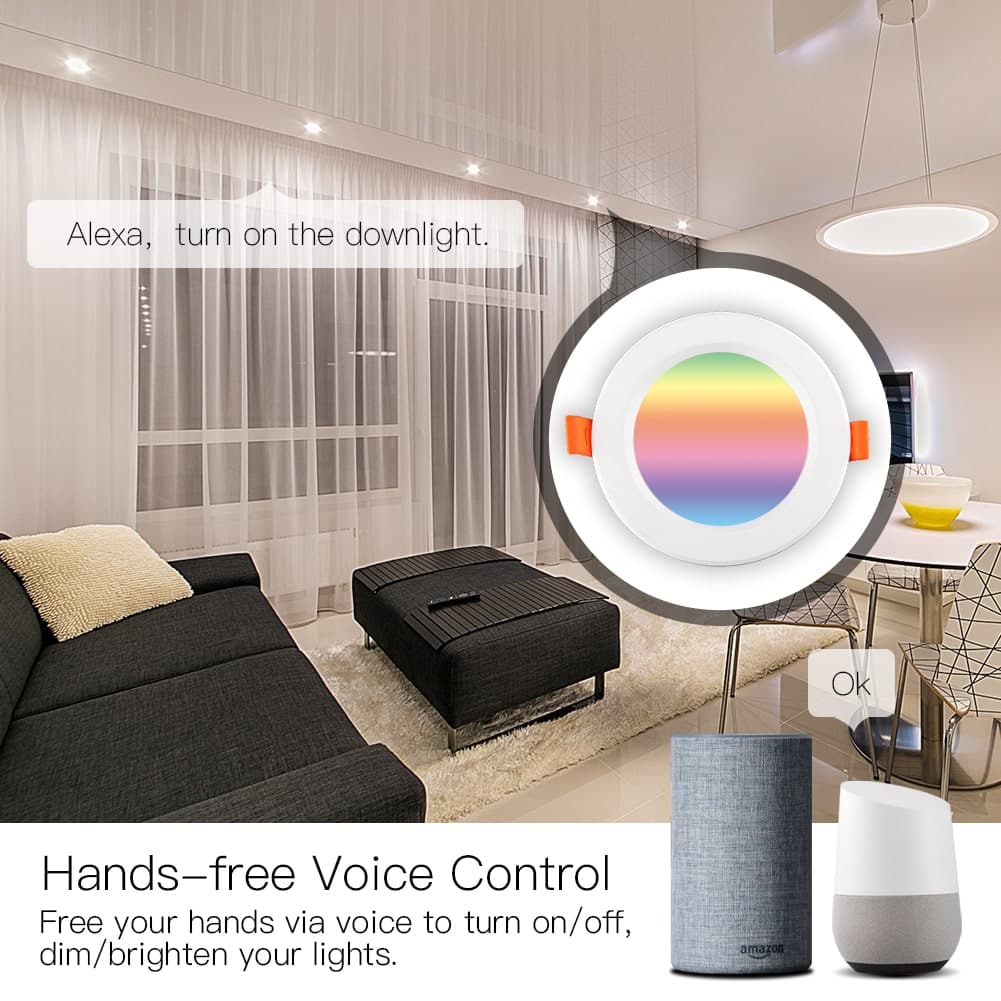 MOES WiFi Smart RGB+WW Downlight - Image 4