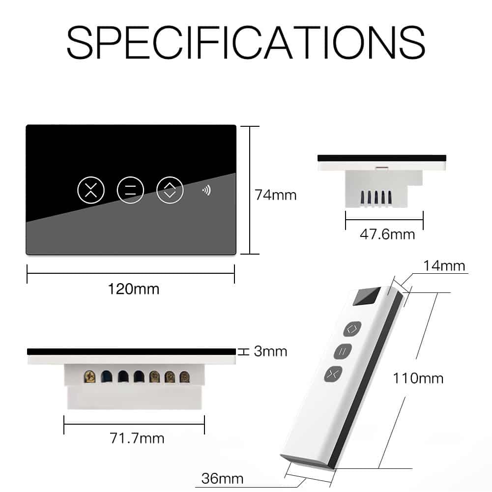 MOES WiFi Curtain Wall Switches US - Image 5