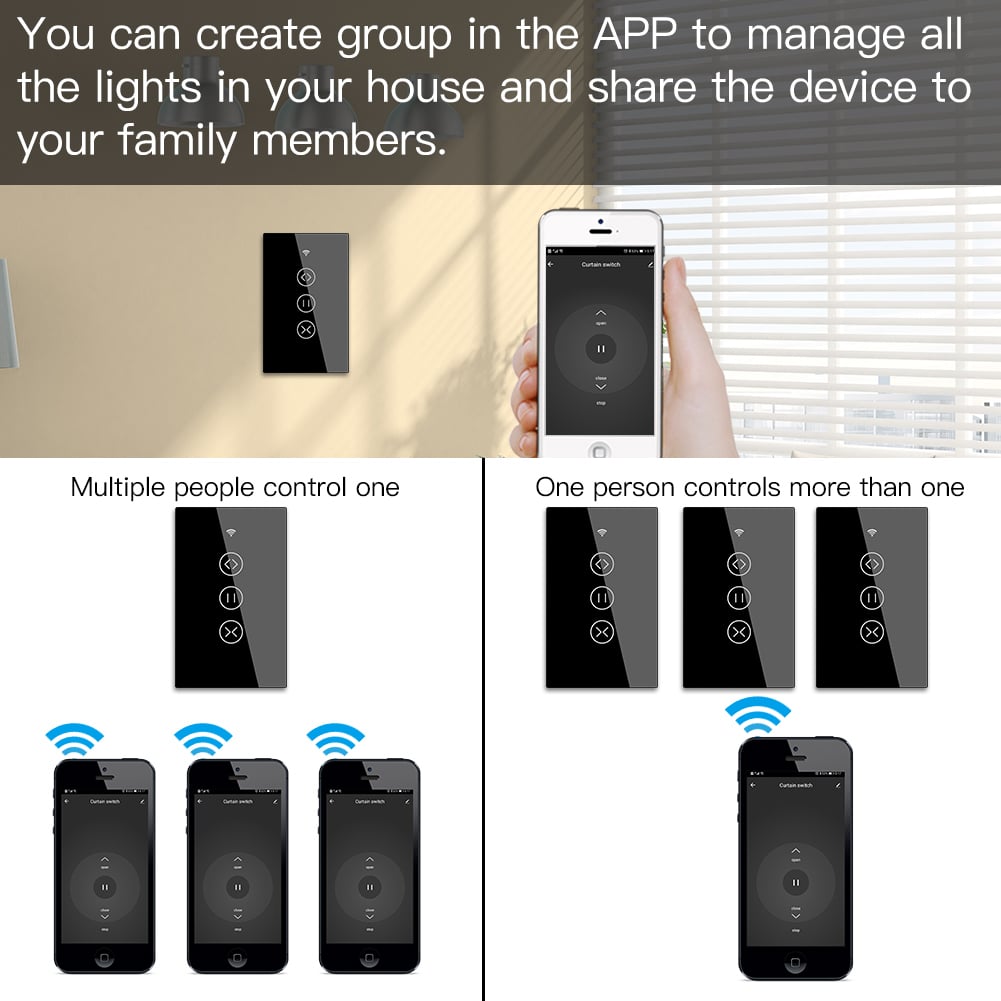MOES WiFi Curtain Wall Switches US - Image 7
