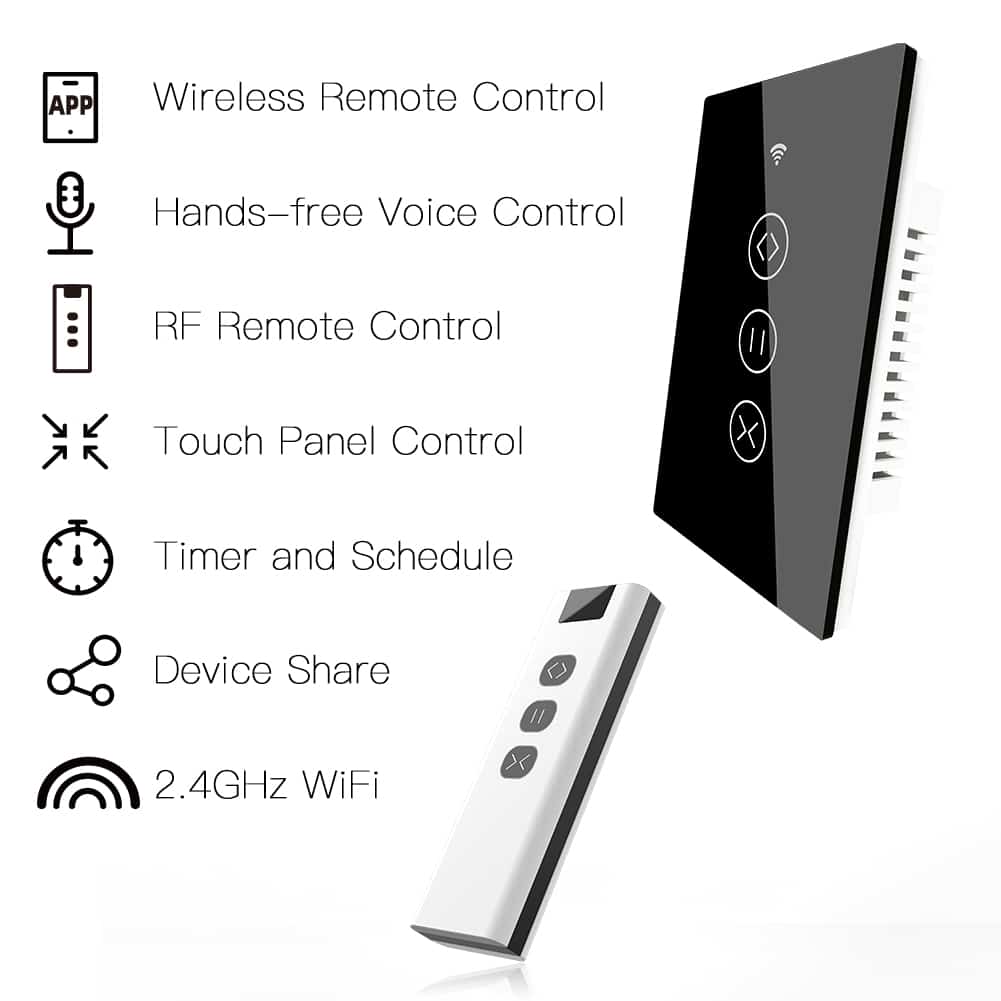 MOES WiFi Curtain Wall Switches US - Image 2