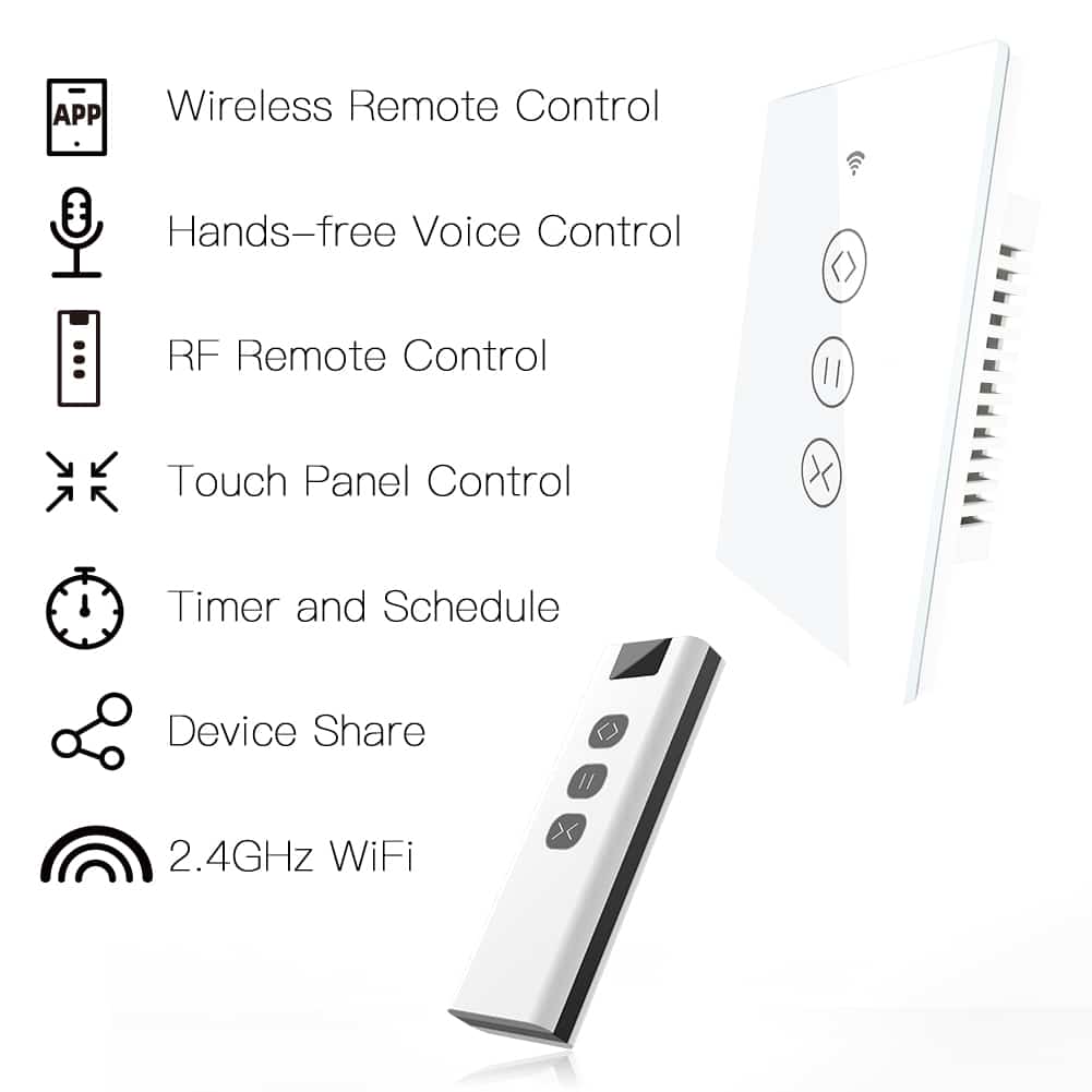 MOES WiFi Curtain Wall Switches US - Image 3
