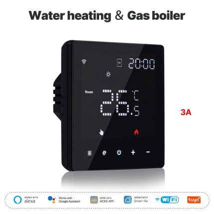 MOES WiFi smart thermostat black electric heating