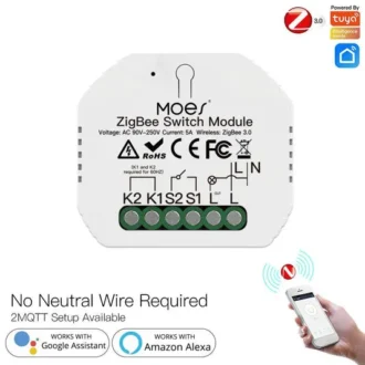 MOES ZigBee 3 Gang Smart Switch Module – Tuya Smart Light Control