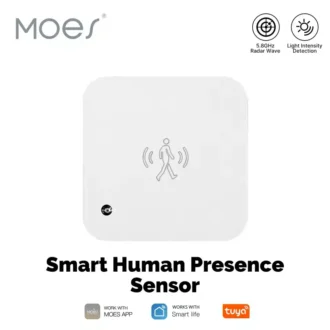 MOES Zigbee Smart Human Presence Sensor – Motion & Motionless Detection with Tuya Smart App