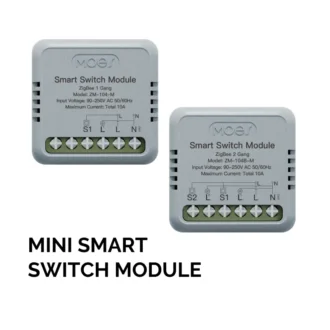 MOES ZigBee Mini Smart Switch Module 1/2 Gang – Smart Light Control